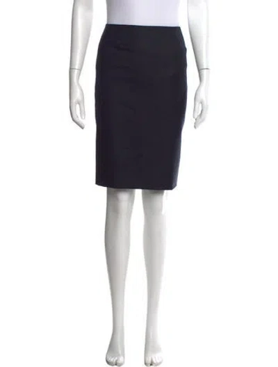 Pre-owned Bill Blass Knee-length Skirt In Blue