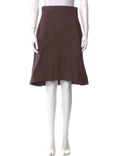 Pre-owned Bill Blass Knee-length Skirt In Brown