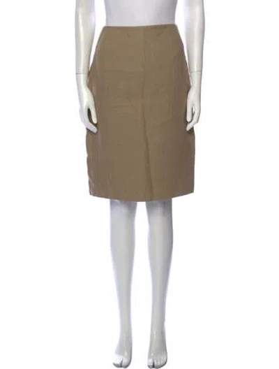 Pre-owned Bill Blass Knee-length Skirt In Brown