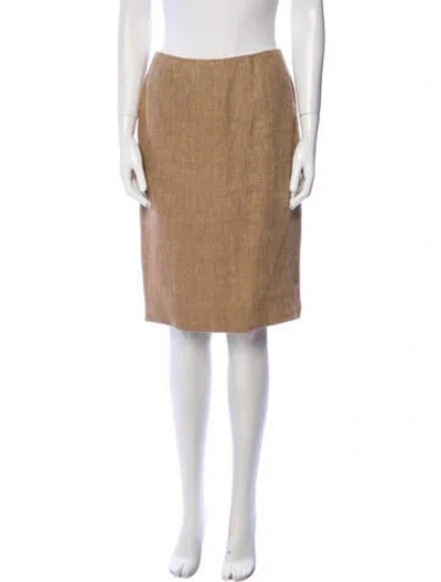 Pre-owned Bill Blass Knee-length Skirt In Brown