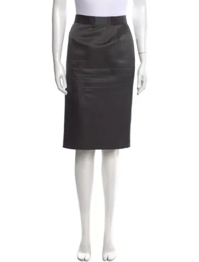 Pre-owned Bill Blass Knee-length Skirt In Gray