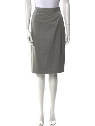 Pre-owned Bill Blass Knee-length Skirt In Gray