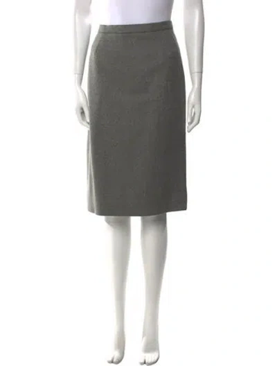 Pre-owned Bill Blass Knee-length Skirt In Gray