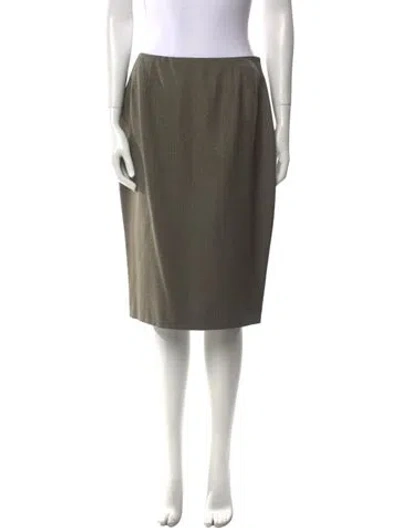 Pre-owned Bill Blass Knee-length Skirt In Green