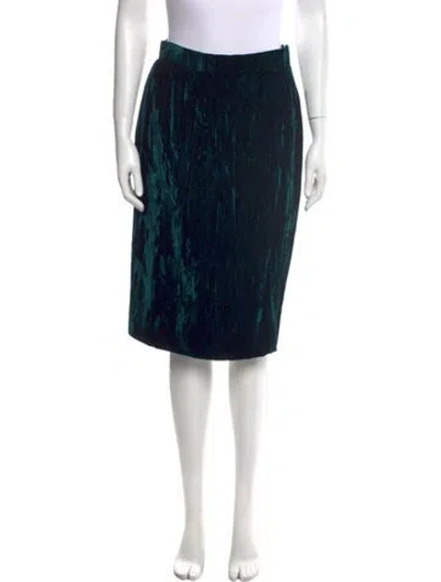 Pre-owned Bill Blass Knee-length Skirt In Green