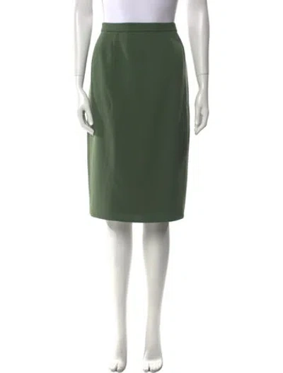Pre-owned Bill Blass Knee-length Skirt In Green