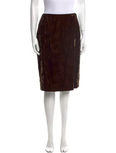 Pre-owned Bill Blass Knee-length Skirt In Green