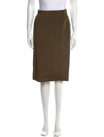 Pre-owned Bill Blass Knee-length Skirt In Green