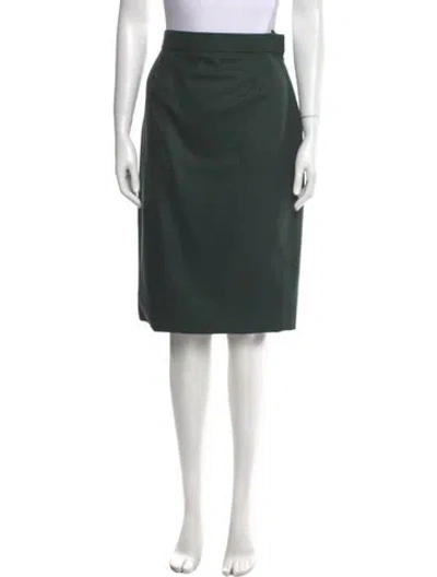 Pre-owned Bill Blass Knee-length Skirt In Green