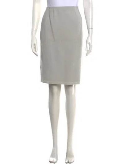 Pre-owned Bill Blass Knee-length Skirt In Grey