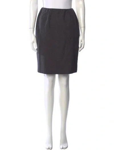 Pre-owned Bill Blass Knee-length Skirt In Grey