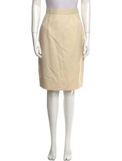 Pre-owned Bill Blass Knee-length Skirt In Neutral