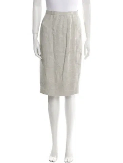 Pre-owned Bill Blass Knee-length Skirt In Neutral