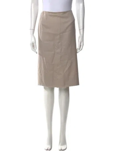 Pre-owned Bill Blass Knee-length Skirt In Neutral