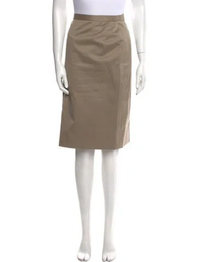 Pre-owned Bill Blass Knee-length Skirt In Neutral