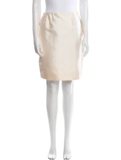 Pre-owned Bill Blass Knee-length Skirt In Neutral
