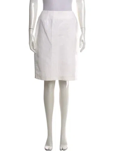 Pre-owned Bill Blass Knee-length Skirt In Neutral