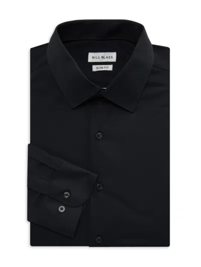 Bill Blass Men's Solid Slim Fit Dress Shirt In Black