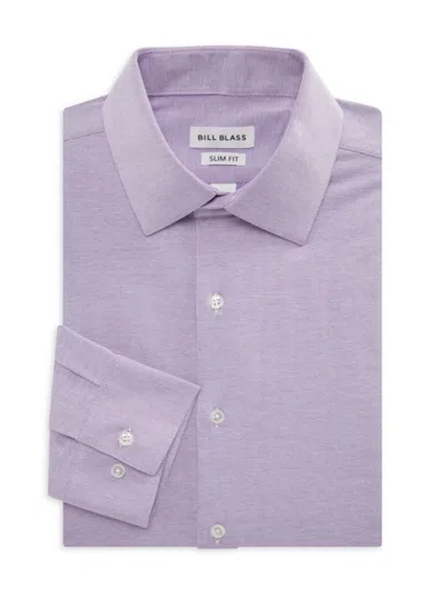 Bill Blass Men's Solid Slim Fit Dress Shirt In Lavender