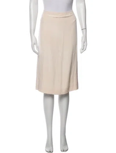 Pre-owned Bill Blass Midi Length Skirt In Neutrals