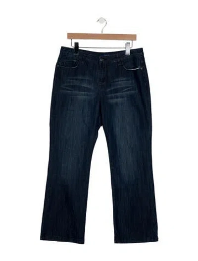 Pre-owned Bill Blass Mid-rise Straight Leg Jeans In Blue