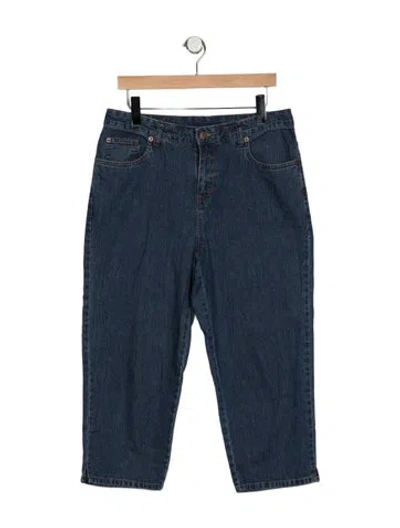 Pre-owned Bill Blass Mid-rise Straight Leg Jeans In Blue