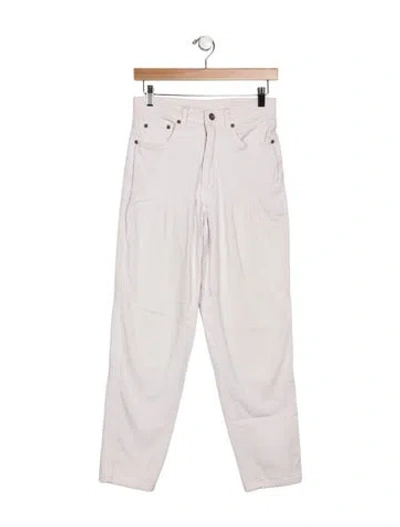 Pre-owned Bill Blass Mid-rise Straight Leg Jeans In Gray