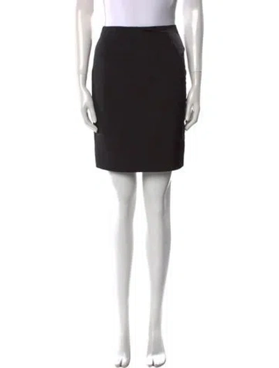 Pre-owned Bill Blass Mini Skirt In Black
