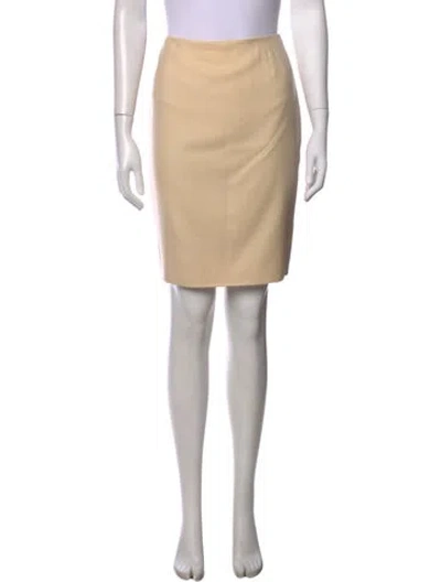 Pre-owned Bill Blass Mini Skirt In Neutrals