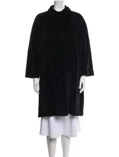 Pre-owned Bill Blass Mink Coat In Black
