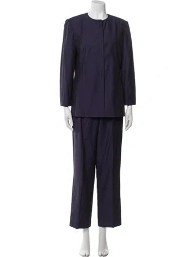 Pre-owned Bill Blass Pantsuit In Blue