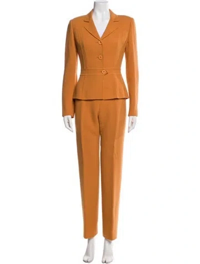 Pre-owned Bill Blass Pantsuit In Brown