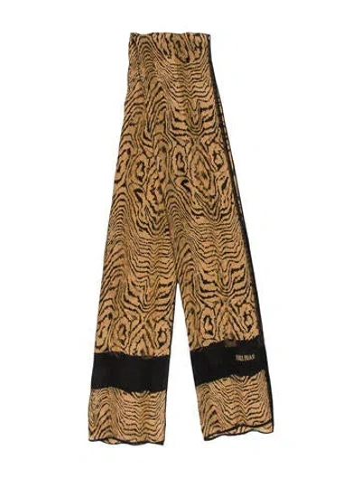 Pre-owned Bill Blass Printed Scarf In Neutral