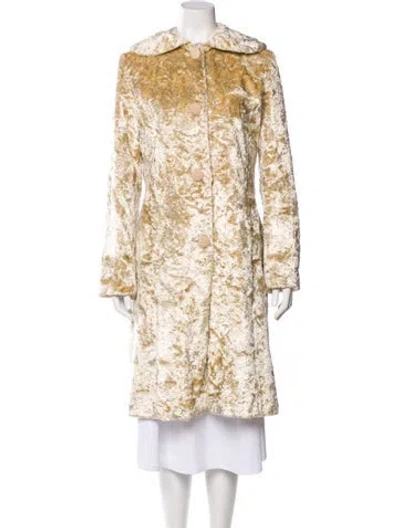 Pre-owned Bill Blass Printed Trench Coat In Neutral