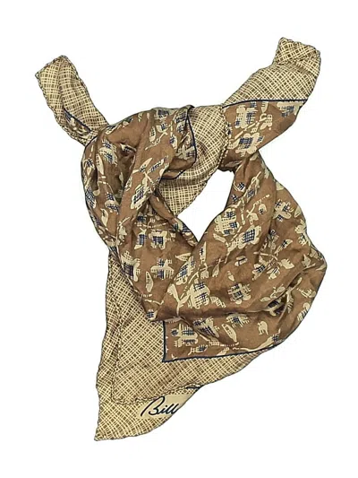Pre-owned Bill Blass Scarf In Brown