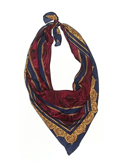 Pre-owned Bill Blass Scarf In Red