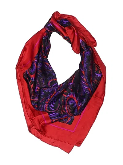 Pre-owned Bill Blass Scarf In Red