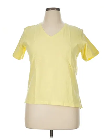Pre-owned Bill Blass Short Sleeve T-shirt In Yellow