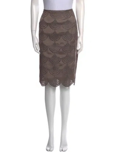 Pre-owned Bill Blass Silk Knee-length Skirt In Multi