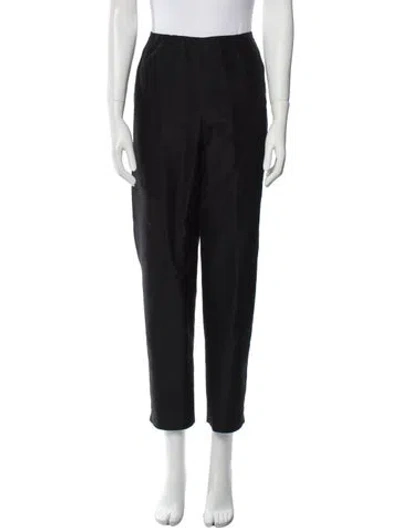 Pre-owned Bill Blass Straight Leg Pants In Black