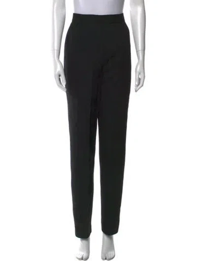 Pre-owned Bill Blass Straight Leg Pants In Black