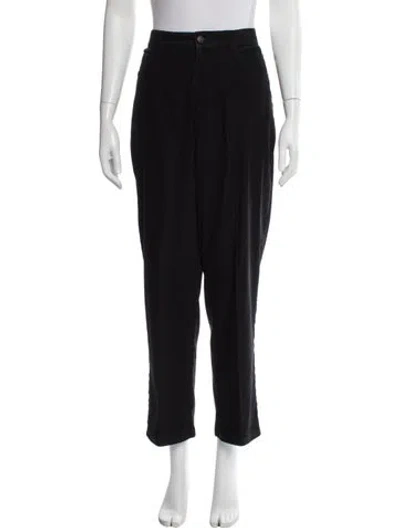 Pre-owned Bill Blass Straight Leg Pants In Black