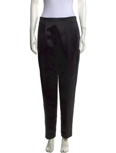Pre-owned Bill Blass Straight Leg Pants In Black