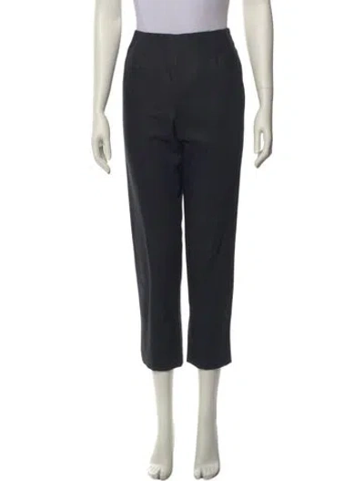Pre-owned Bill Blass Straight Leg Pants In Gray