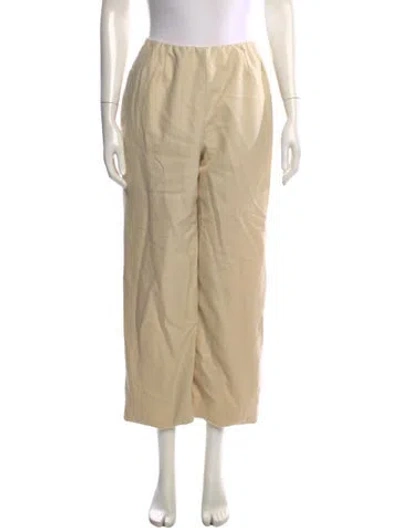 Pre-owned Bill Blass Straight Leg Pants In Neutral