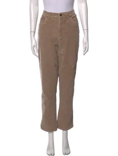 Pre-owned Bill Blass Straight Leg Pants In Neutrals