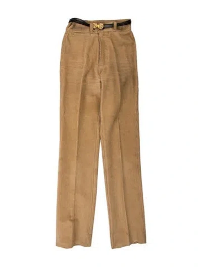 Pre-owned Bill Blass Straight Leg Pants In Neutrals
