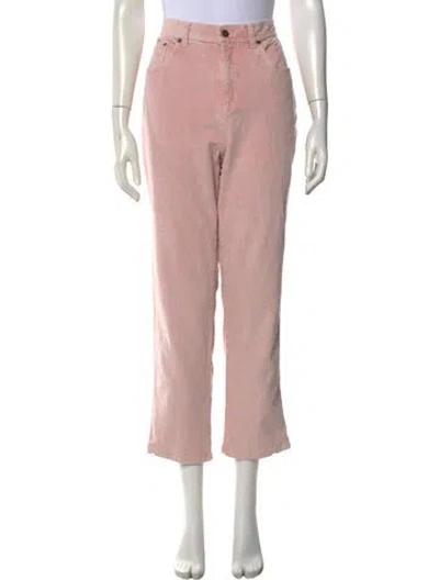 Pre-owned Bill Blass Straight Leg Pants In Pink