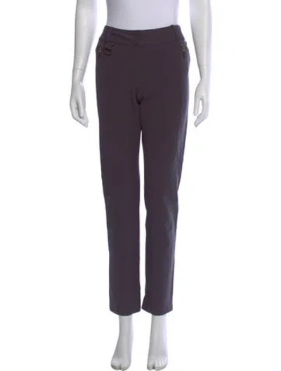 Pre-owned Bill Blass Straight Leg Pants In Purple