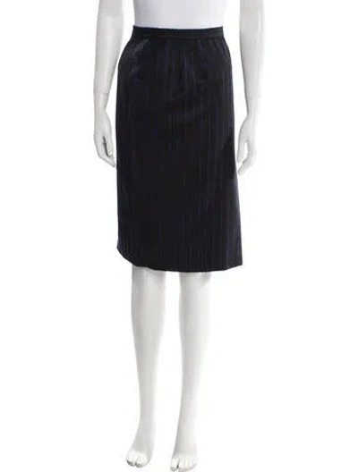 Pre-owned Bill Blass Striped Knee-length Skirt In Multi